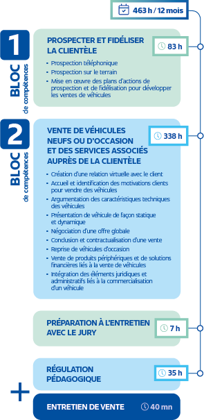 Programme pédagogique mobile compétences vendeur automobile EFFy Pro School